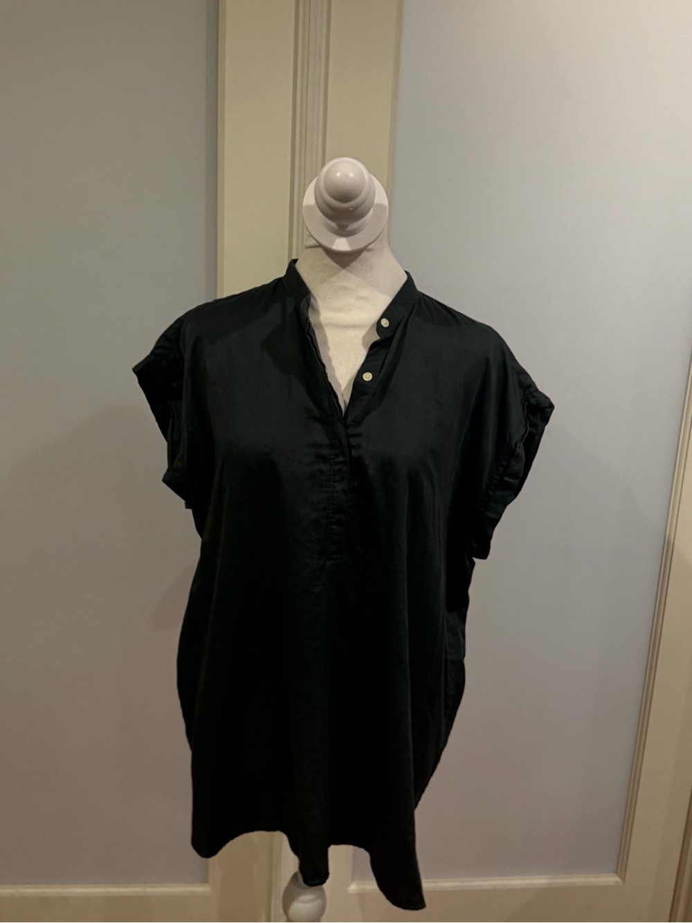 GAP Slate Gray V-Neck Short Sleeve Tunic